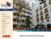 Tablet Screenshot of mesondelmarques.com